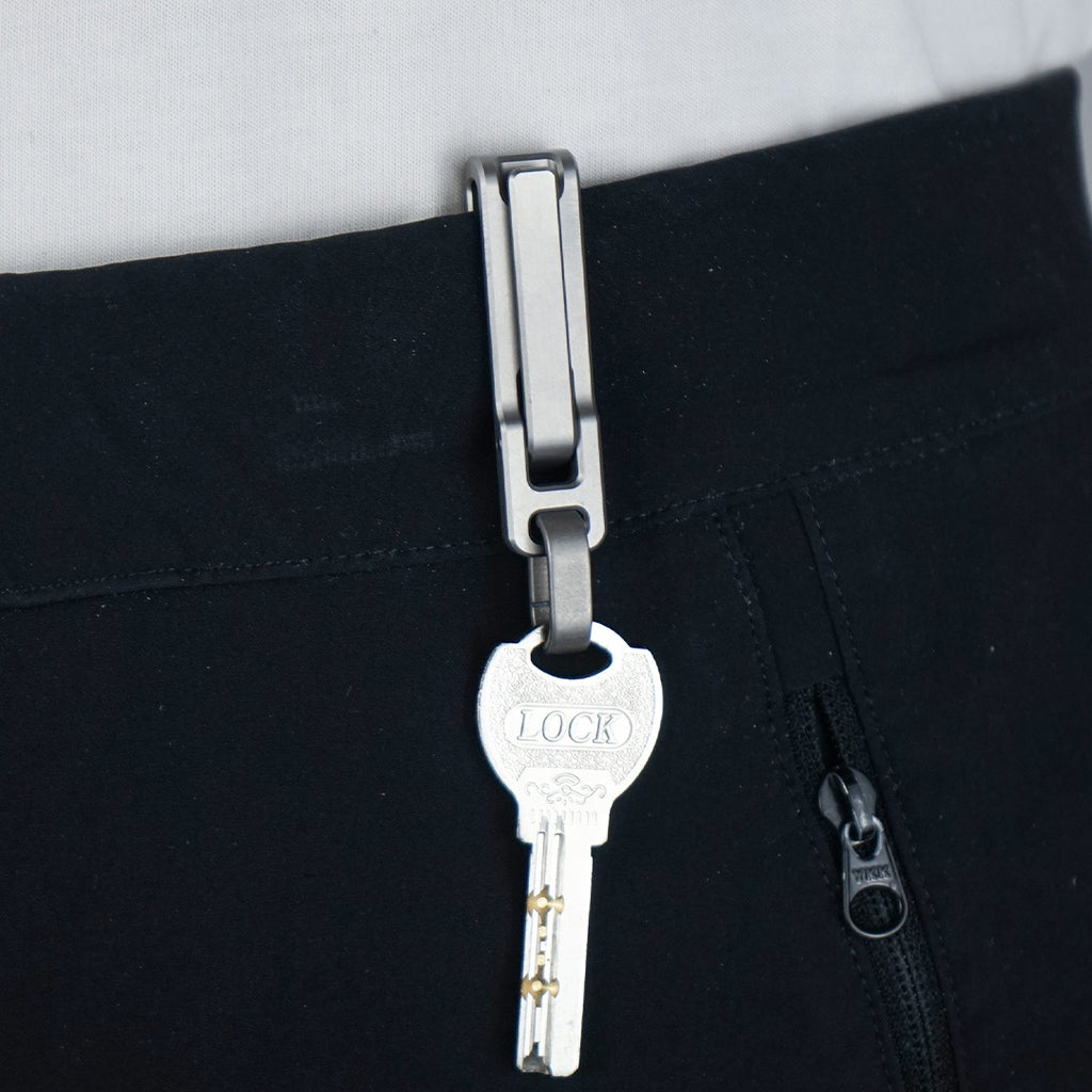Titanium Clamp Keychain With 5x Lever Force
